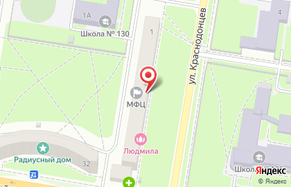 Многофункциональный центр Мои документы в Автозаводском районе на карте