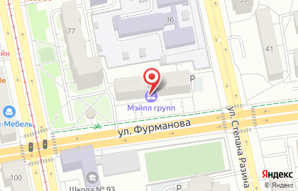 Компания по ремонту компьютеров на улице Фурманова на карте