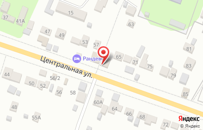 Магазин продуктов Изюминка на Центральной улице на карте