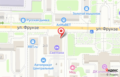 Банкомат АКБ Росбанк на улице Пушкина на карте