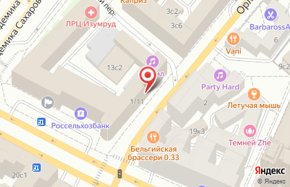 ОАО Россельхозбанк в Орликовом переулке на карте
