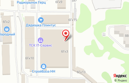 Магазин отделочных материалов на улице Композитора Касьянова на карте