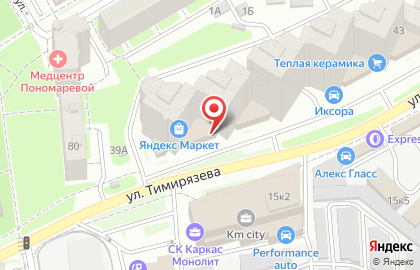 Торговая компания Teknos на улице Тимирязева на карте