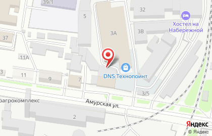 Трек на Амурской улице на карте