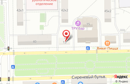 Московский паркинг на Сиреневом бульваре на карте