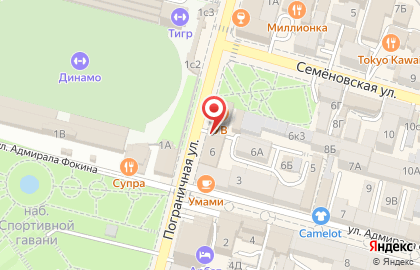 Фрунзенский районный суд на Пограничной улице на карте