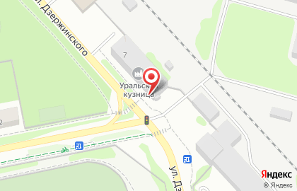 Банкомат Углеметбанк на улице Дзержинского на карте