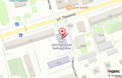 Центральная библиотека в Новосибирске на карте