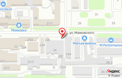 Магазин Мир обоев и дверей на улице Маяковского на карте
