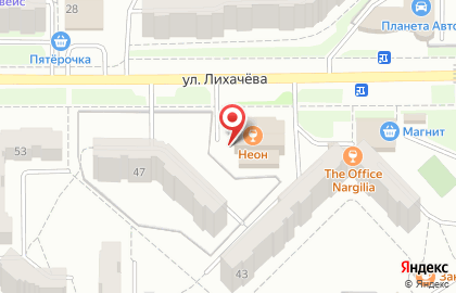 Сауна Акватория на улице Лихачёва на карте