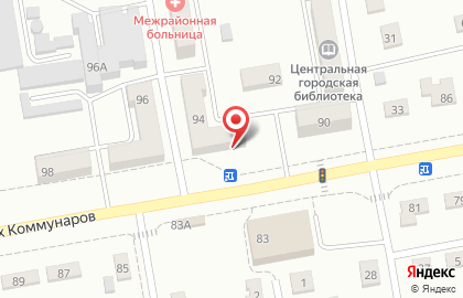 Магазин Серебряный шар на улице Павших Коммунаров на карте