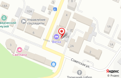 Гостиница Вятка, гостиница на Советской улице на карте