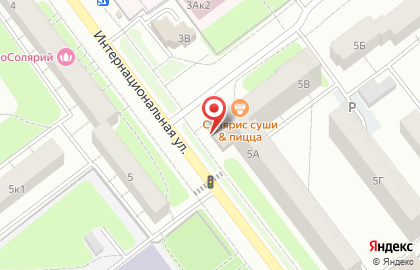 Магазин разливного пива Пивной барон на Интернациональной улице на карте