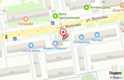 Медицинская лаборатория Гемотест в Ростове-на-Дону на карте