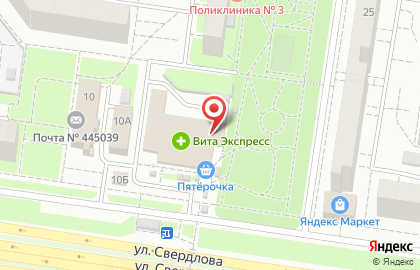 Мясной магазин Счастливый в Автозаводском районе на карте