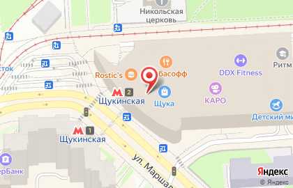 Магазин серебряных украшений Брюс на Щукинской улице на карте