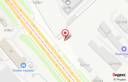 Автомойка на улице Трикотажная на карте