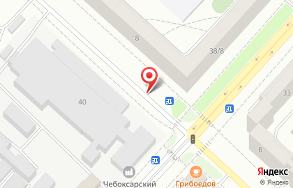 Почтовое отделение №38 на улице Чернышевского на карте
