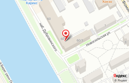 Агентство недвижимости и права Орловская жилищная компания на набережной Дубровинского на карте