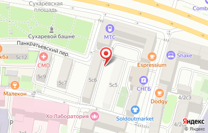 ОАО МОСКОВСКАЯ ОБЪЕДИНЕННАЯ ЭЛЕКТРОСЕТЕВАЯ КОМПАНИЯ в Ананьевском переулке на карте