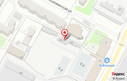 Автостоянка в Рязани на карте