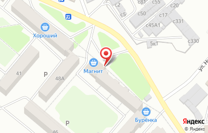 Супермаркет Магнит в Красноярске на карте
