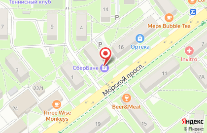 Банкомат СберБанк в Новосибирске на карте