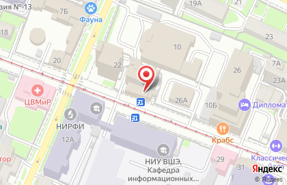 Компания ПРИКСС на Большой Печерской улице на карте