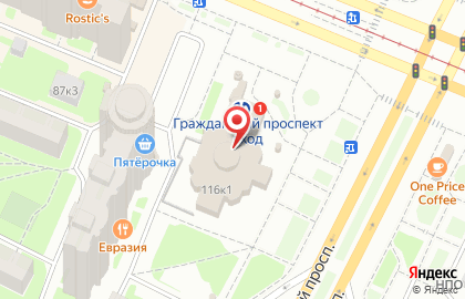 ЦАВС, ОАО Центральное агентство воздушных сообщений на Гражданском проспекте на карте