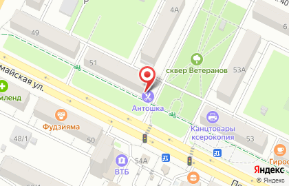 Бар Пятница на Первомайской улице на карте