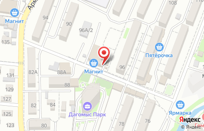 Магазин Уюттекс на Армавирской улице на карте