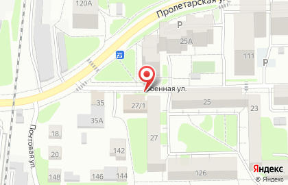 Киоск по продаже фруктов и овощей на Военной улице на карте