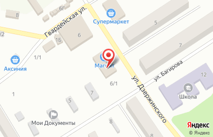 Супермаркет Магнит в Красноярске на карте