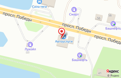 Магазин автозапчастей АвтоПарк на проспекте Победы на карте