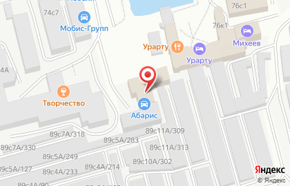 Автоцентр Абарис & Кореяна на Молодёжной улице на карте