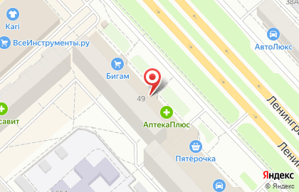 Магазин керамической плитки и керамического гранита Kerama Marazzi на Ленинградском проспекте на карте