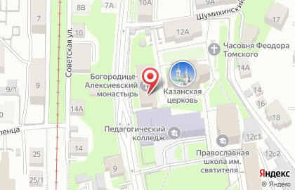 Часовня Святого Феодора Томского на карте