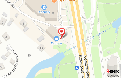 Магазин светотехники Фарадей на Комсомольском проспекте на карте