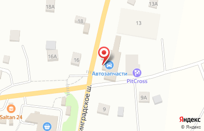 Магазин автотоваров на Ленинградском шоссе (Всеволожский район), 11Б на карте