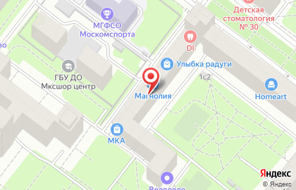 Удобный магазин Магнолия на 3-ей Фрунзенской улице на карте