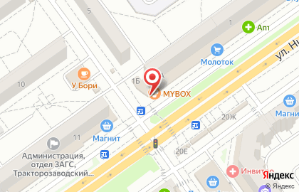 Салон Скрепка в Тракторозаводском районе на карте