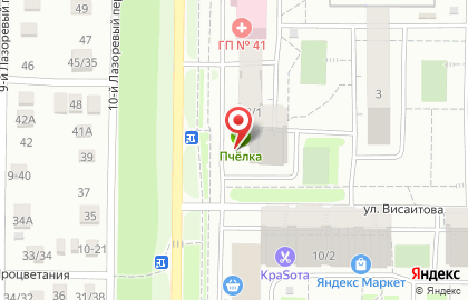 Аптека Пчёлка на улице Висаитова на карте