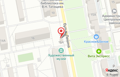Киоск по продаже фруктов и овощей по продаже фруктов и овощей в Центральном районе на карте