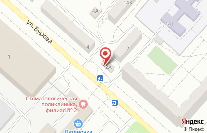 Магазин Сладкоежка на улице Бурова на карте