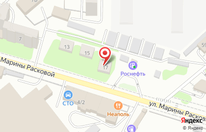 Строительная компания Альянс на улице Марины Расковой на карте