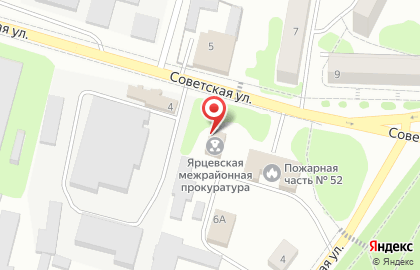 Ярцевская межрайонная прокуратура на карте