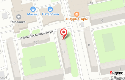 Медицинская лаборатория Евротест на Малоярославецкой улице на карте