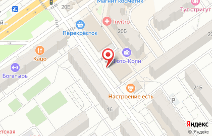 Магазин хлебобулочной продукции в Тракторозаводском районе на карте