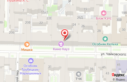Кафе In Georgia на улице Чайковского на карте