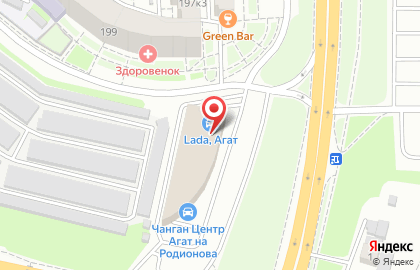 Нижегородский филиал Банкомат, ЮниКредит Банк на улице Родионова, 203 на карте